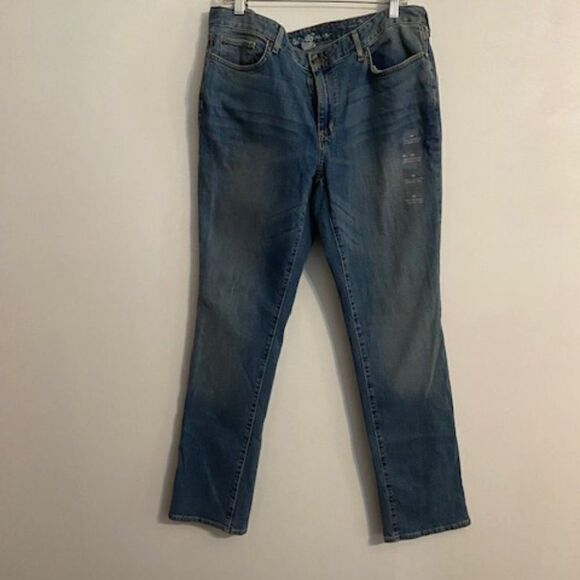 Eddie Bauer Truly Straight 5 pocket jeans, size 16 - Picture 1 of 3